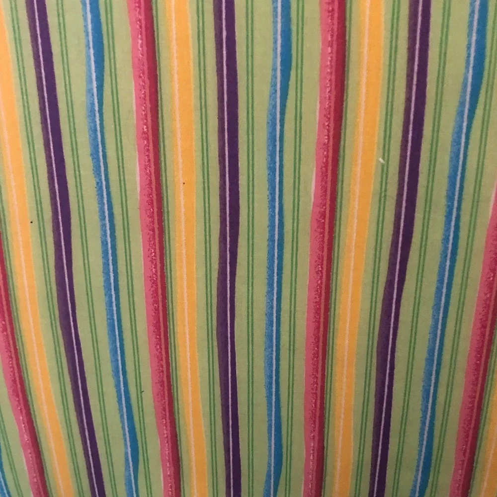 Colorful Striped Pet Bed with Toy